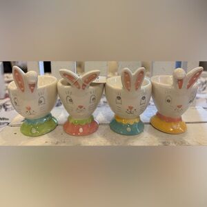 Joanna Parker Set of 4 Bunny Egg Cups